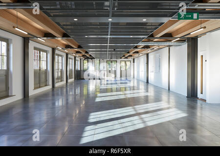 Interior view. 21 Soho Square, London, United Kingdom. Architect: Buckley Gray Yeoman, 2018. Stock Photo