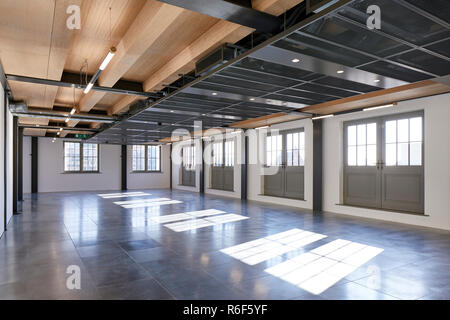 Interior view. 21 Soho Square, London, United Kingdom. Architect: Buckley Gray Yeoman, 2018. Stock Photo