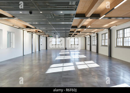 Interior view. 21 Soho Square, London, United Kingdom. Architect: Buckley Gray Yeoman, 2018. Stock Photo