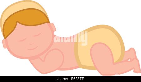 Isolated baby jesus cartoon character. Christmas Stock Vector