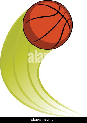 Basketball ball with an effect Stock Vector