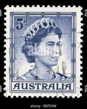 Postage stamp from Australia in the Queen Elizabeth II  series issued in 1959 Stock Photo