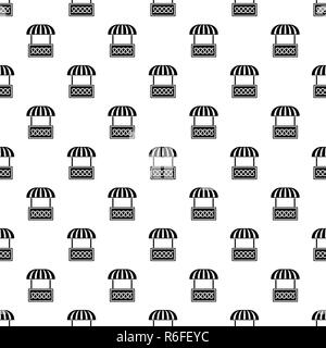 Commercial stall pattern vector seamless Stock Vector