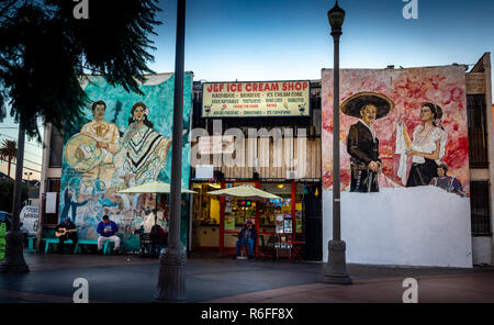 Mariachi Plaza, East Los Angeles Stock Photo