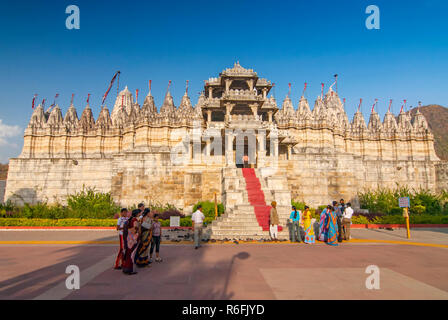 Main Entrance To The Jain Temple, Ranakpur, Rajasthan, India Stock Photo