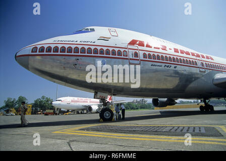 Aeroplane, Aircrafts landed on sahara airport, bombay mumbai, maharashtra, india Stock Photo