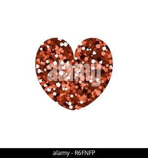 Playing card suit icon. Red spangle. Heart. Vector illustration. Stock Vector