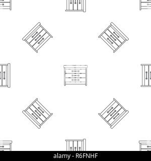 Dresser pattern seamless vector repeat geometric for any web design Stock Vector