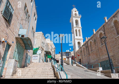 The Children Street Of The Old City Of Bethlehem, Palestine Stock Photo