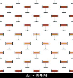 Standing heater pattern seamless vector repeat for any web design Stock Vector