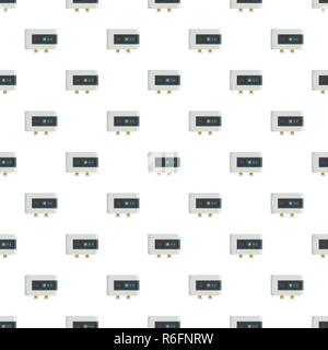 Power heater pattern seamless vector repeat for any web design Stock Vector