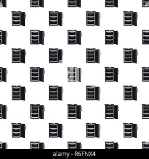 Refrigerator pattern seamless vector repeat geometric for any web design Stock Vector