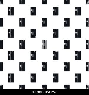 Double door fridge pattern seamless vector repeat geometric for any web design Stock Vector