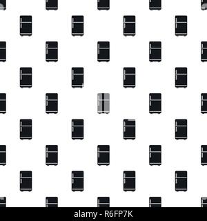 Retro fridge pattern seamless vector repeat geometric for any web design Stock Vector