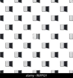 Open refrigerator pattern seamless vector repeat geometric for any web design Stock Vector