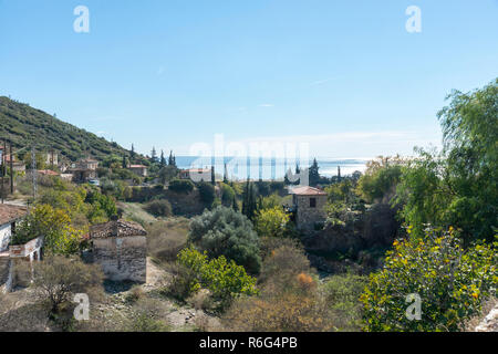 This village is an ancient village known as Domatia. The history goes back to very ancient times. Greek villagers have placed in this village. Stock Photo