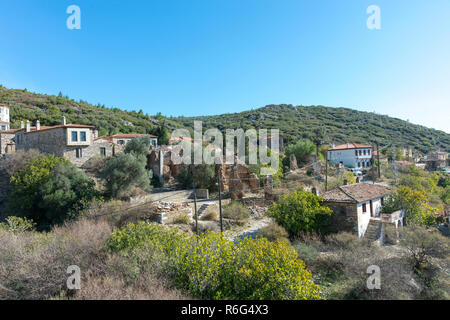 This village is an ancient village known as Domatia. The history goes back to very ancient times. Greek villagers have placed in this village. Stock Photo