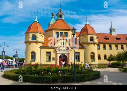 Balneology historical bath-house hospital building, Plac Zdrojowy, Sopot, Poland Stock Photo