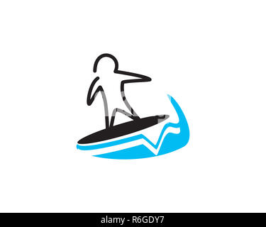 surf logo Stock Photo