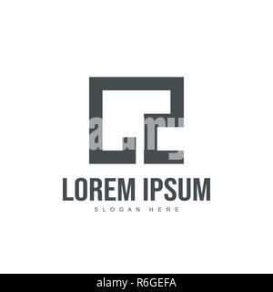 CZ Letter logo design. Initial letter logo template design Stock Vector