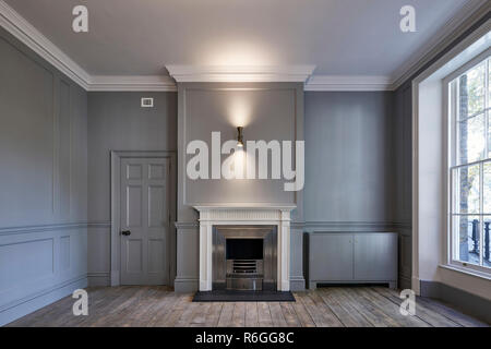 Interior view. 21 Soho Square, London, United Kingdom. Architect: Buckley Gray Yeoman, 2018. Stock Photo