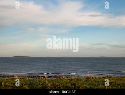 The Farne Islands from Seahouses Stock Photo