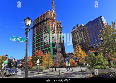 Apartment building under construction Yonkers New York Stock Photo