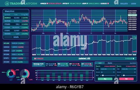 Trading Infographic Elements Stock Vector