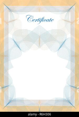 Document template, vector illustration Stock Vector