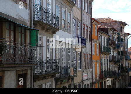 Typical old houses in Porto, Portugal. Porto is the second-largest city in Portugal after Lisbon Stock Photo