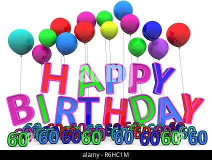 Birthday cake candles and 60 year old hi-res stock photography and