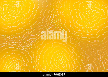 Colorful abstract pattern illustration. Light yellow spots on a brown background and and white lines drawn by hand. Stock Photo