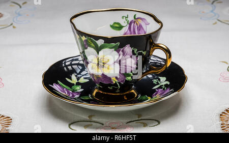 royal vale bone china tea cup and saucer Stock Photo