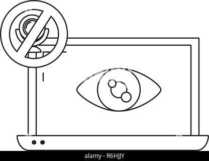 security system cartoon Stock Vector