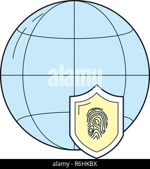 security system cartoon Stock Vector