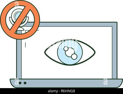 security system cartoon Stock Vector