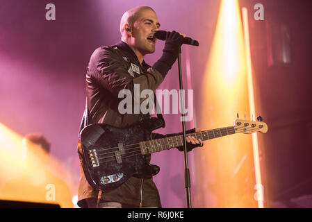 Celebrities switch on the Christmas lights in Albert Square, Manchester  Featuring: Max George Where: Manchester, United Kingdom When: 03 Nov 2018 Credit: Graham Finney/WENN Stock Photo