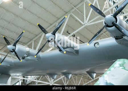 Howard Hughes' Spruce Goose (aka Flying Boat) at Evergreen Aviation & Space Museum in McMinnville, Oregon Stock Photo