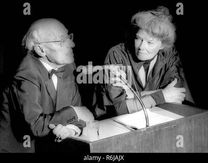 George Cukor and Katherine Hepburn 1978 Photo By Adam Scull/PHOTOlink/MediaPunch Stock Photo