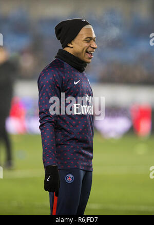 Strasbourg, France. 5th Dec, 2018. Mbappe Lottin Kylian during the French L1 football match between Strasbourg (RCSA) and PSG the Meinau Stadium in Strasbourg. Credit: Elyxandro Cegarra/SOPA Images/ZUMA Wire/Alamy Live News Stock Photo