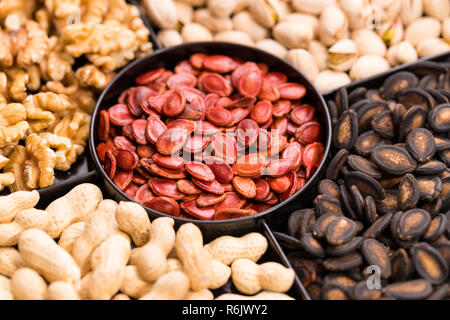 Traditional chinese assorted snack tray Stock Photo