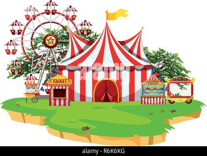 Carnival fun fair scene Stock Vector Image & Art - Alamy