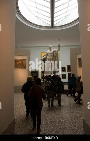 Italy, Milan, exhibition halls of the Palazzo Brera Gallery and home to the Academy of Fine Arts. Stock Photo