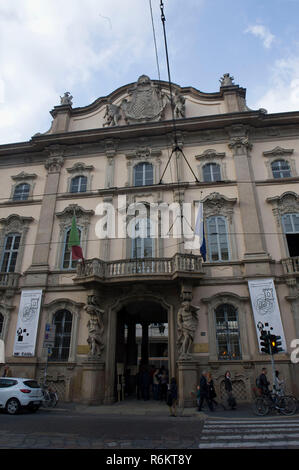 Europe Italy, Lombardy, Milan, Palazzo Litta is a historic building located in Corso Magenta. important example of Baroque architecture Stock Photo