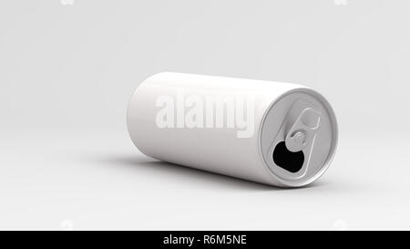 White can on white background 3D Render Stock Photo