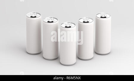 White can on white background 3D Render Stock Photo