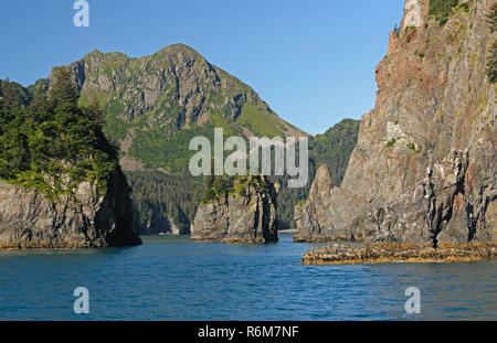 Porcupine Bay in Kenai Fjords National Park in Alaska Stock Photo