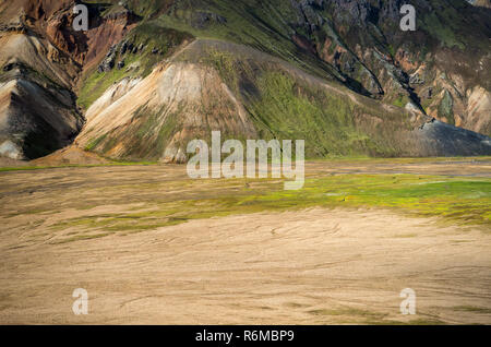 Volcanic mountains of Landmannalaugar in Fjallabak Nature Reserve. Iceland Stock Photo
