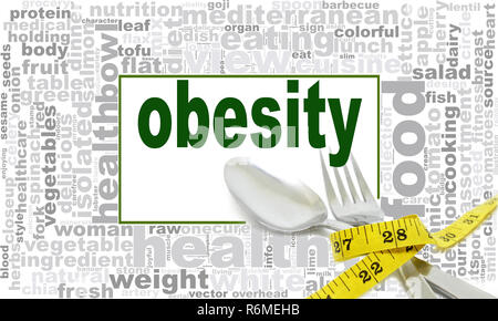 Obesity word cloud design Stock Photo