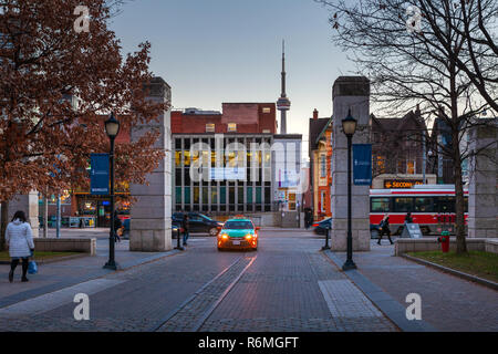 Toronto, Canada – December 4th 2018. The University of Toronto is a public research university in Toronto,  located on the grounds that surround Queen Stock Photo